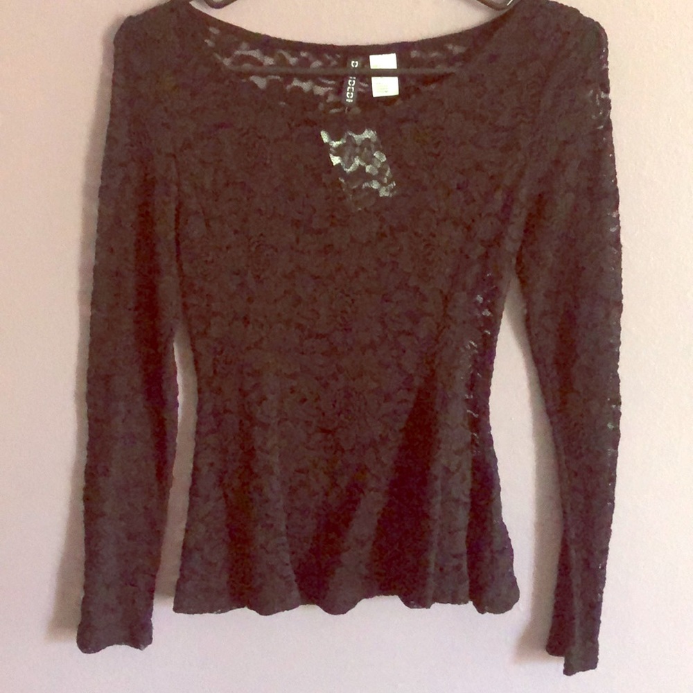 Black lace top